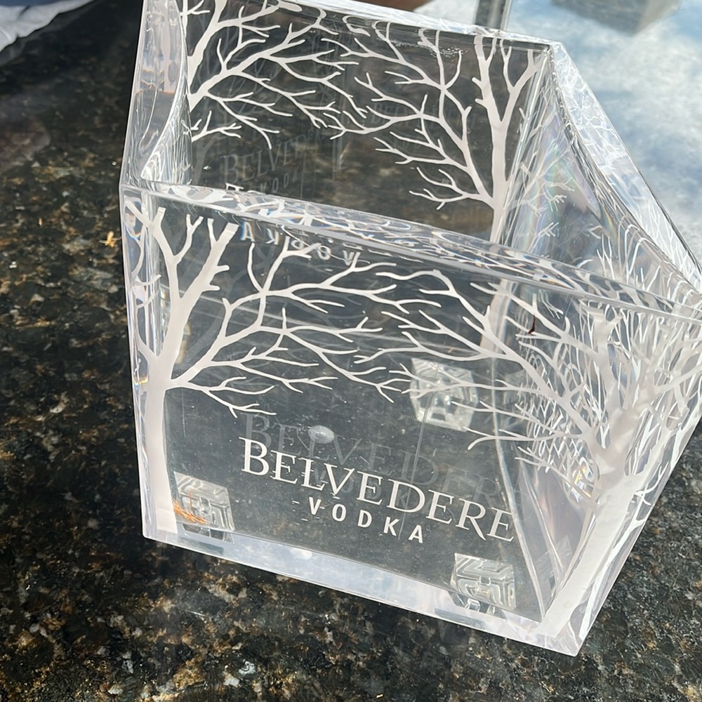Vintage from the 60s Belvedere Vodka ice bucket